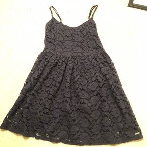 Navy floral dress from Abercrombie